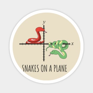 Snakes on a Plane Funny Maths Magnet